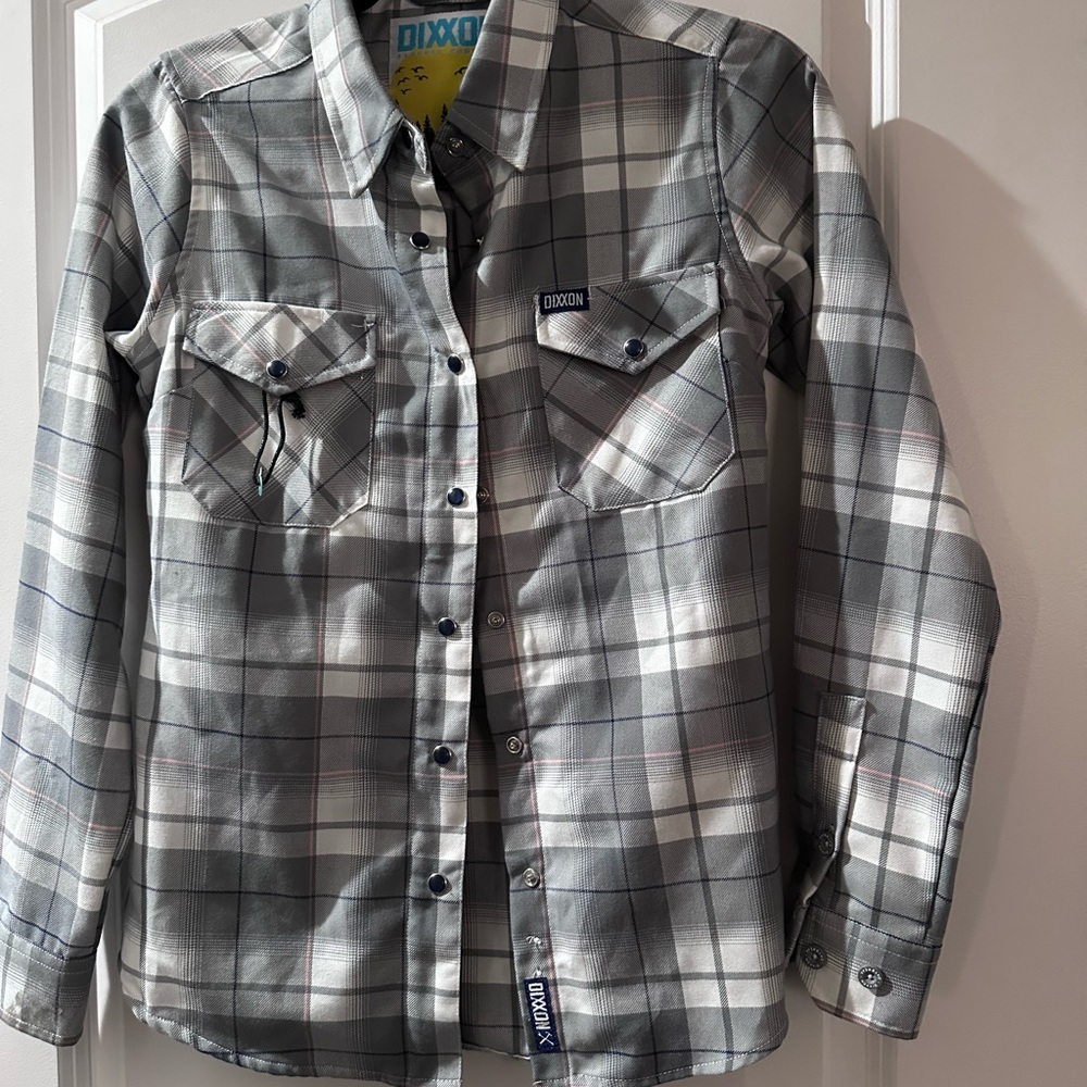DIXXON Daybreak Flannel with Gray Plaid